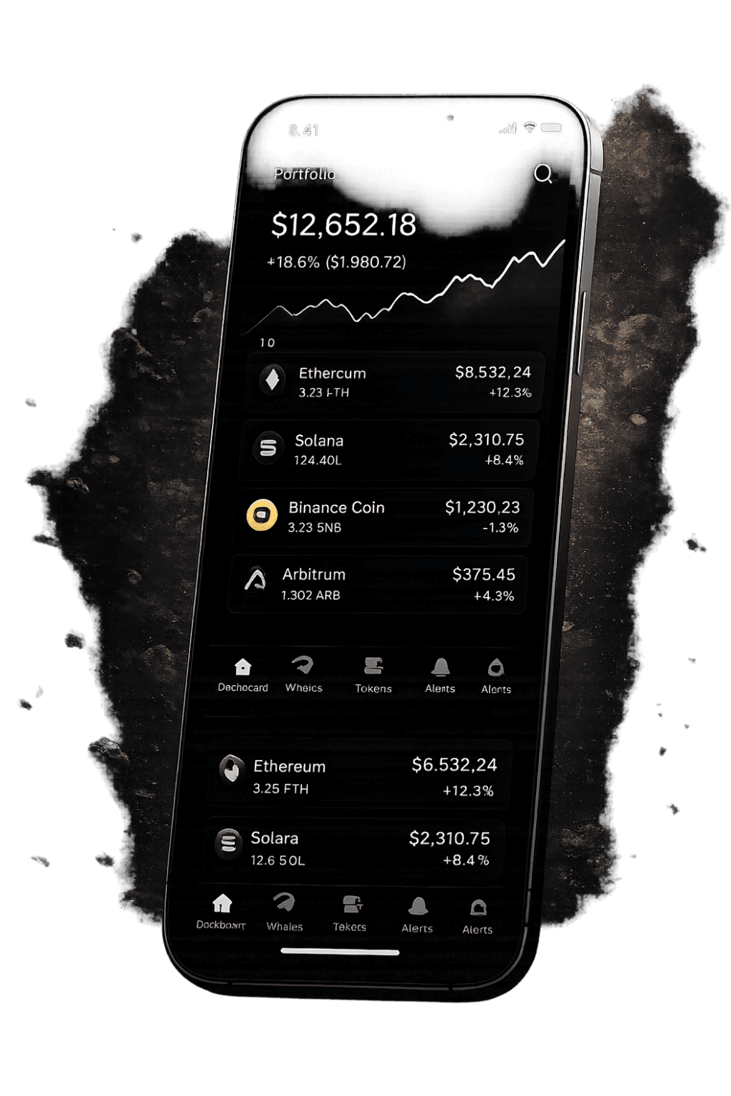 ChadWallet mobile app interface